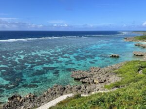 【宮古島はやっぱり最高】綺麗な海を見ながらの作業はとても捗ります